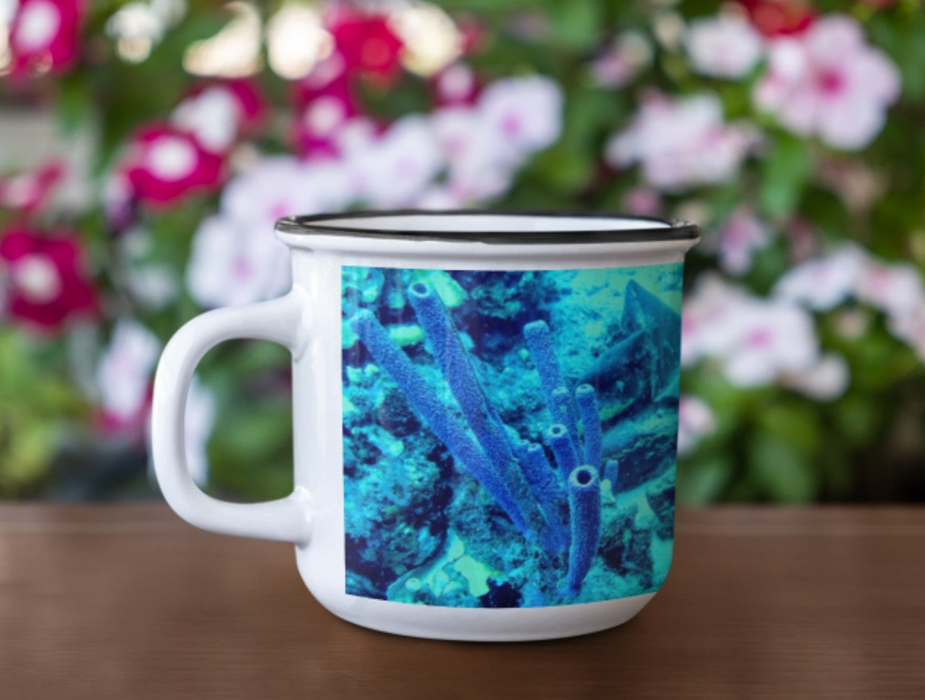 Enamel Mug - Wagonesta - Ocean Magic in Blue