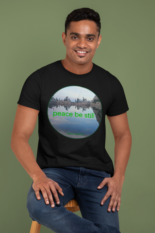 FAITH - PEACE BE STILL- Men's Short Sleeve Tee Shirt