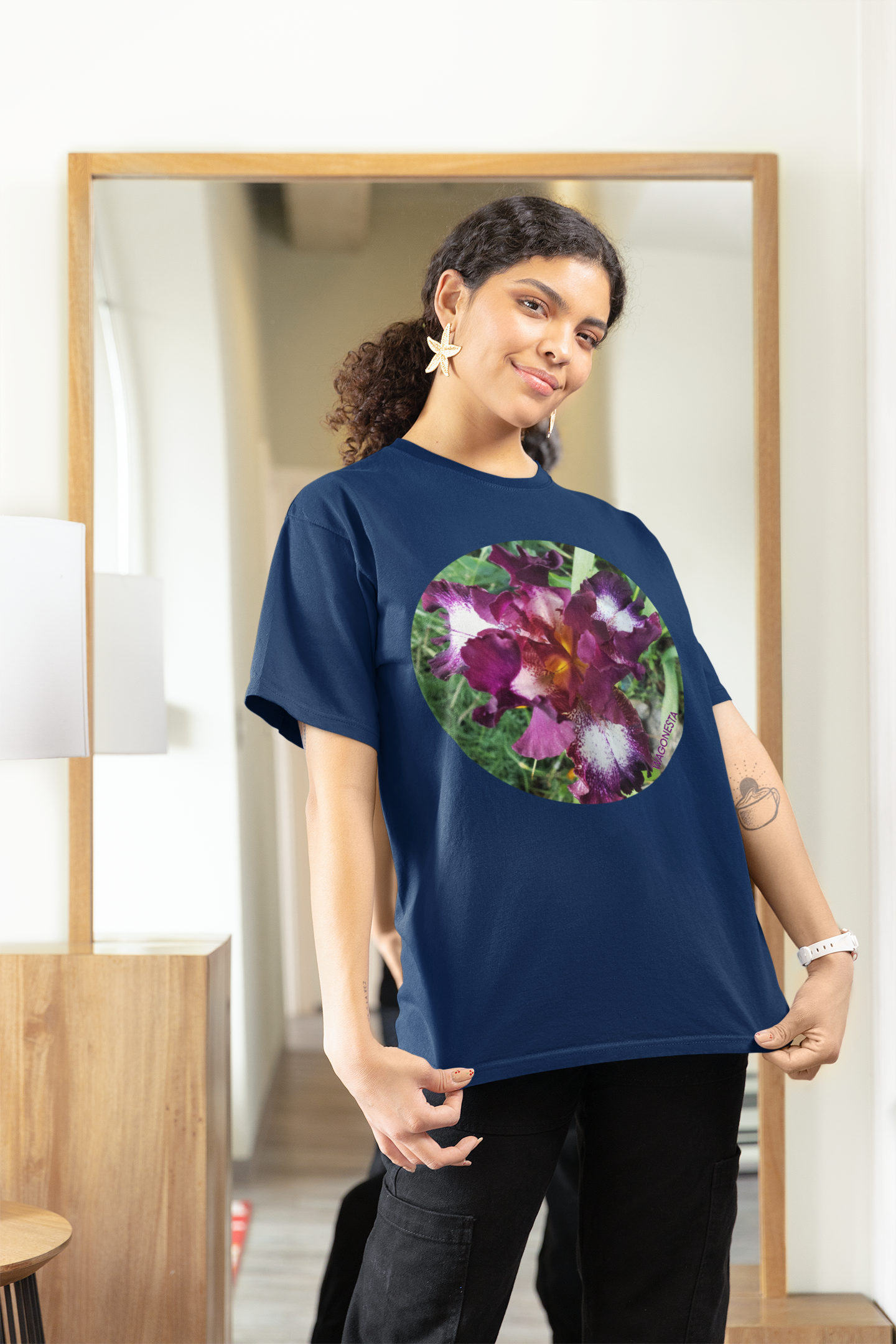 Variegated Iris- Women's Softstyle Tee - Gildan+ Mug 'n Tee