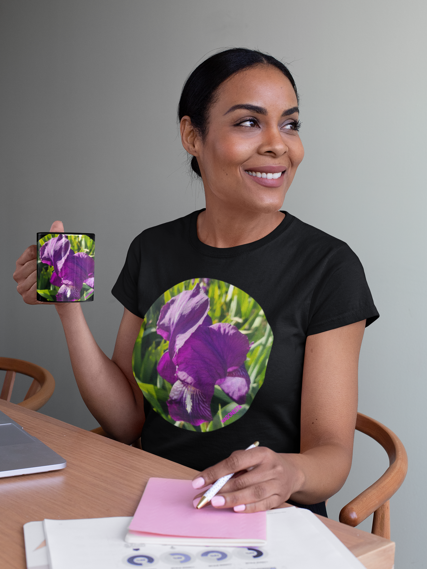 Iris Women's Softstyle Tee - Gildan + Mug 'n Tee