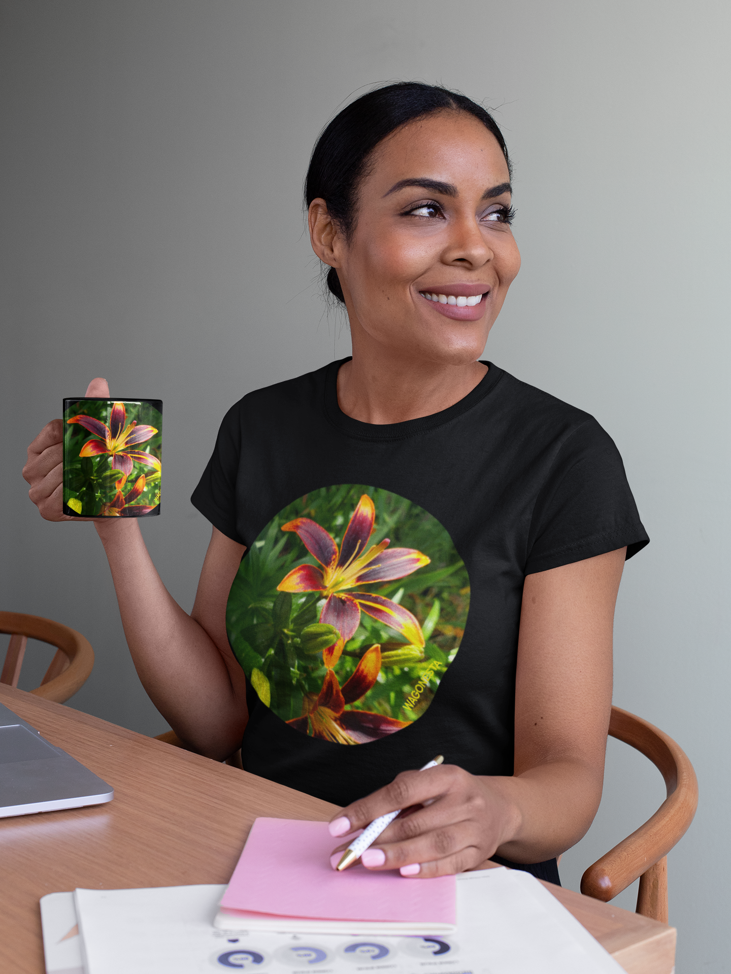 Lilies - Women's Softstyle Tee - Gildan + Mug 'n Tee