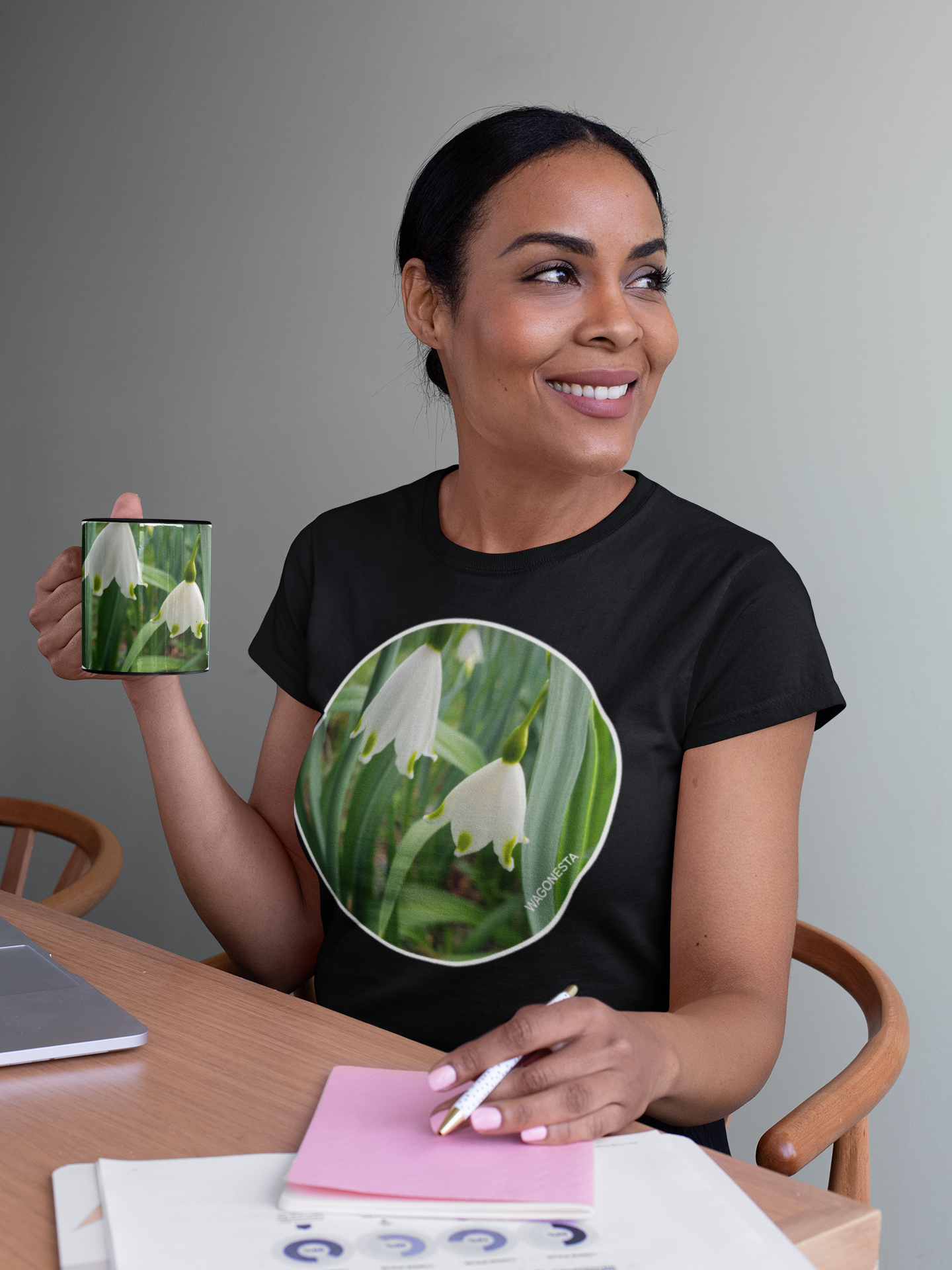 Snowdrops- Softstyle Tee - Gildan + Mug 'n Tee