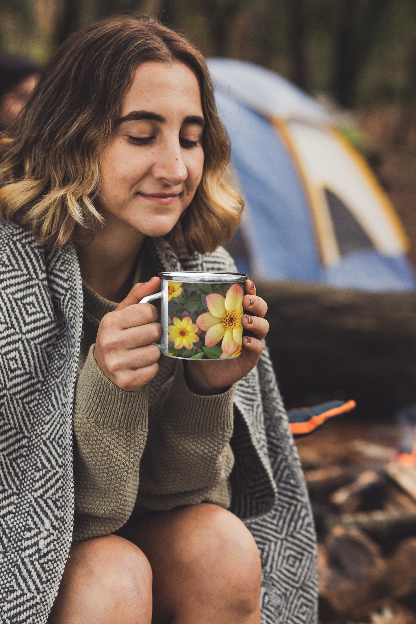 Enamel Mug - Wagonesta - Sweet Flowers