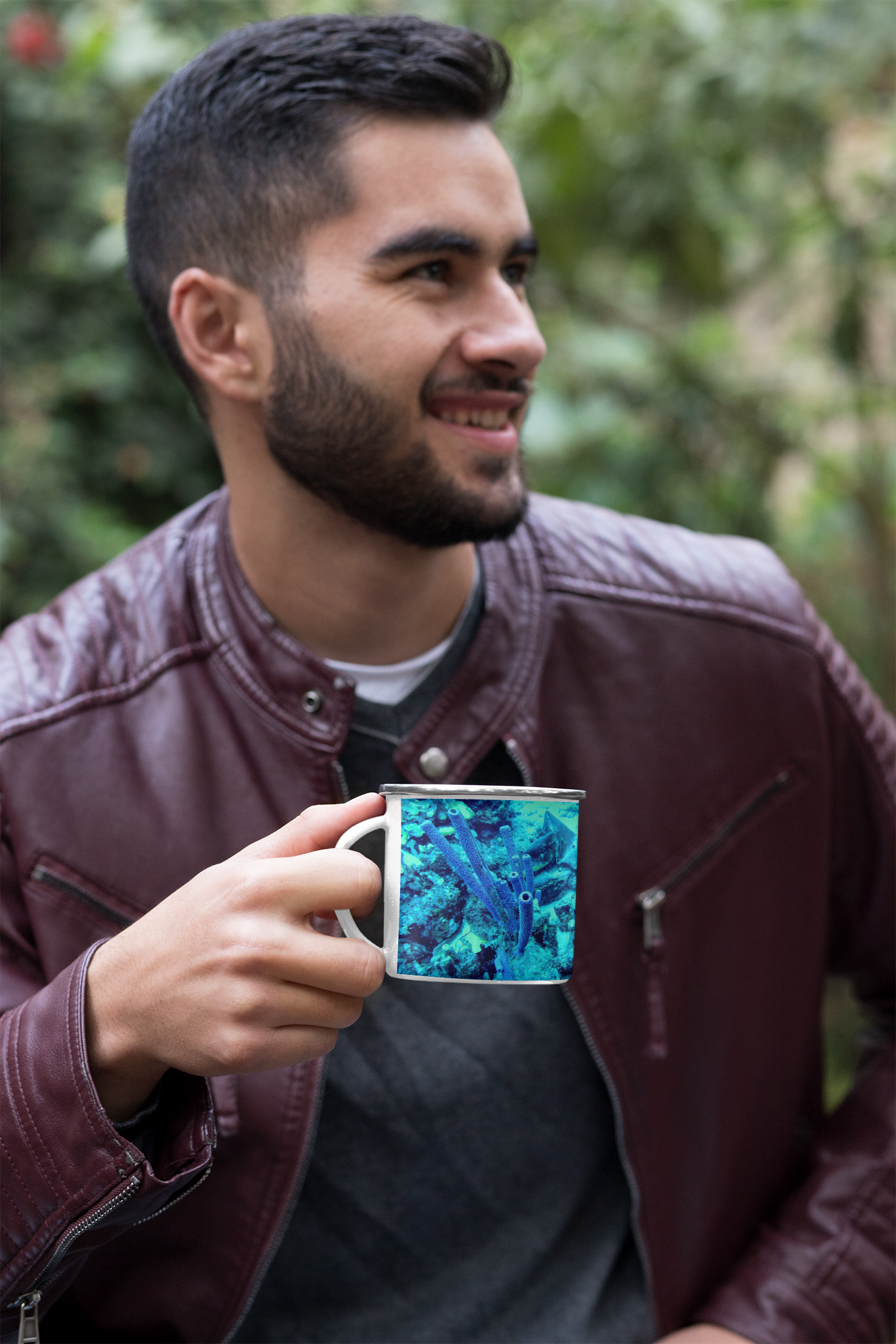 Enamel Mug - Wagonesta - Ocean Magic in Blue