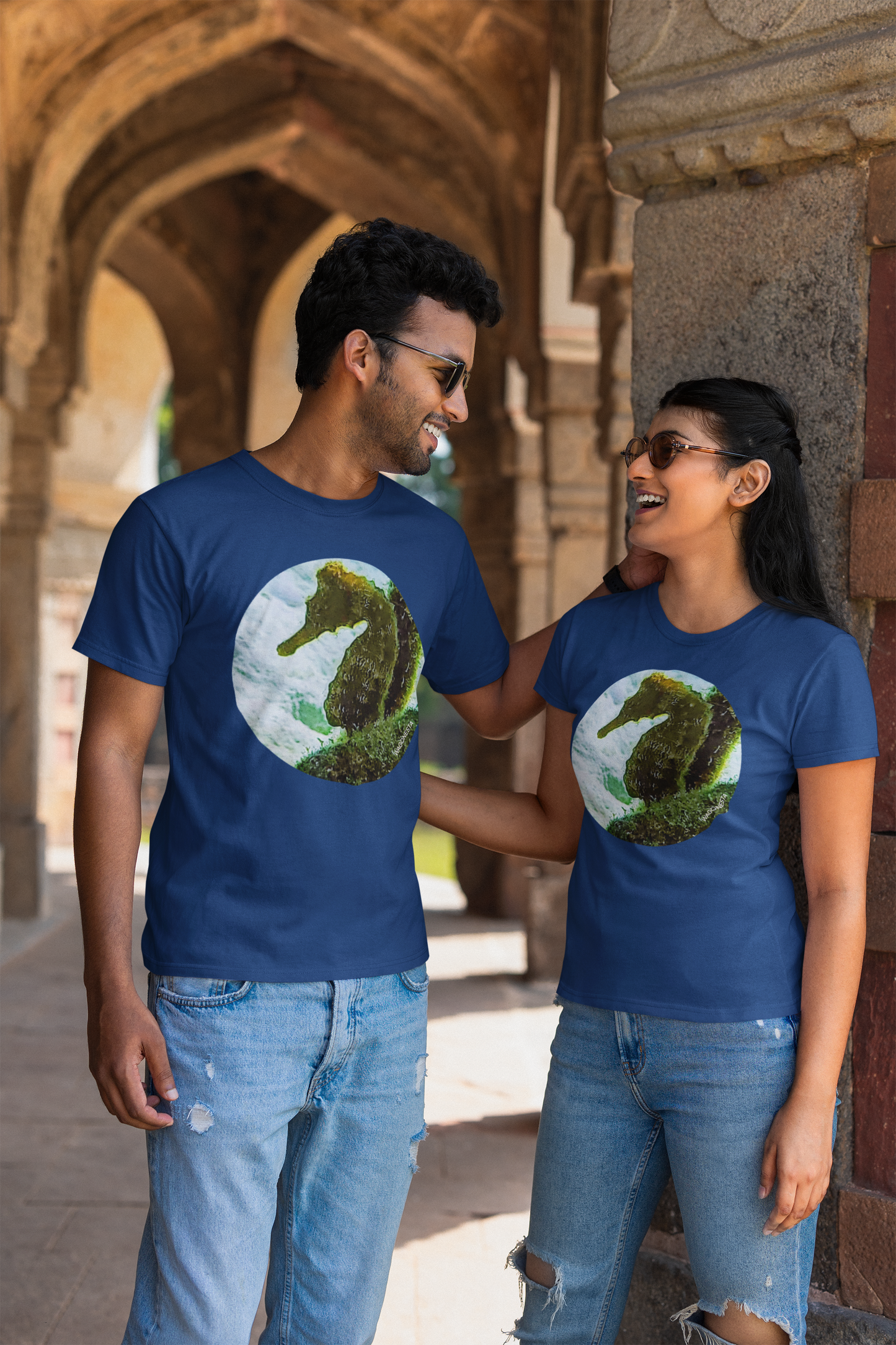 Seahorse - Unisex Jersey Short Sleeve Tee - Bella+Canvas + Mug 'n Tee