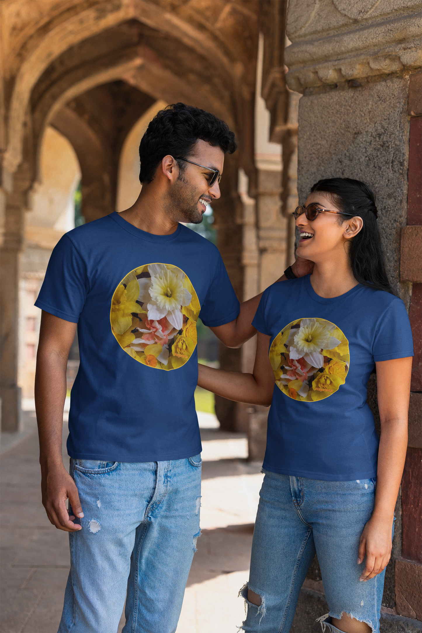 Daffodil Mixed Bouquet -Unisex Jersey Short Sleeve Tee - Bella+Canvas+Mug 'n Tee