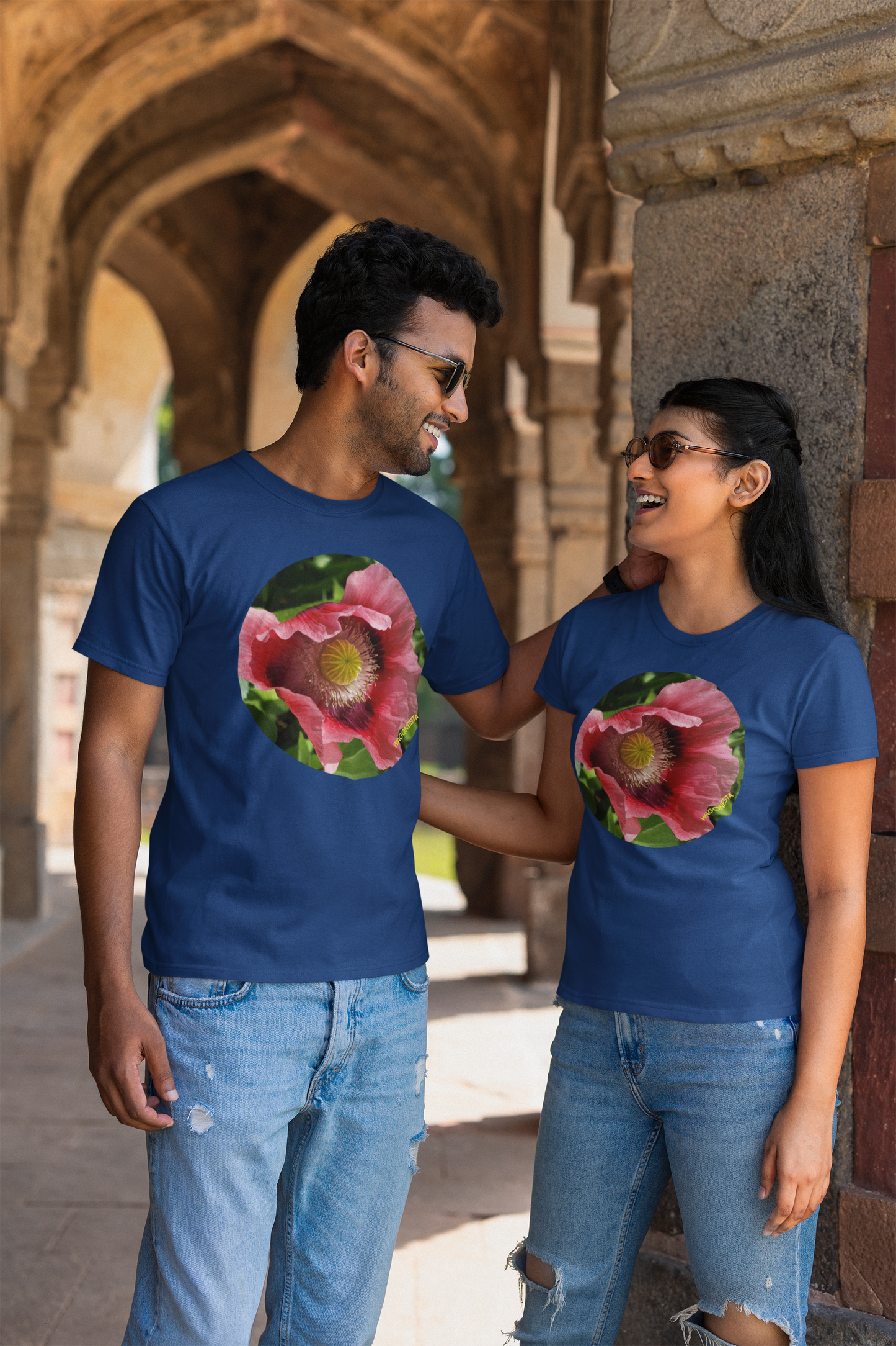 Oriental Poppy - Unisex Jersey Short Sleeve Tee - Bella+Canvas +Mug 'n Tee