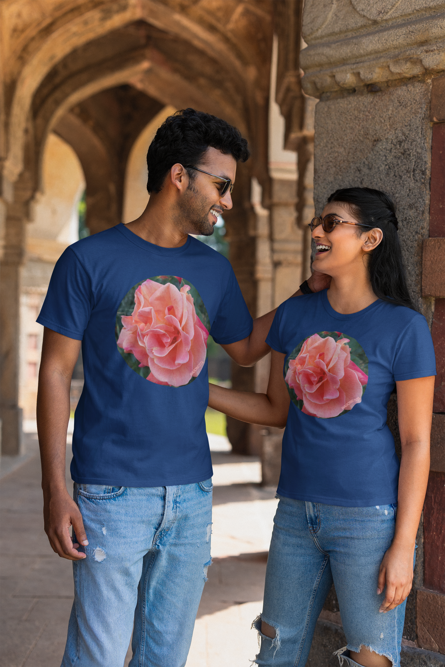 Hollyhocks - Unisex Jersey Short Sleeve Tee - Bella+Canvas + Mug 'n Tee