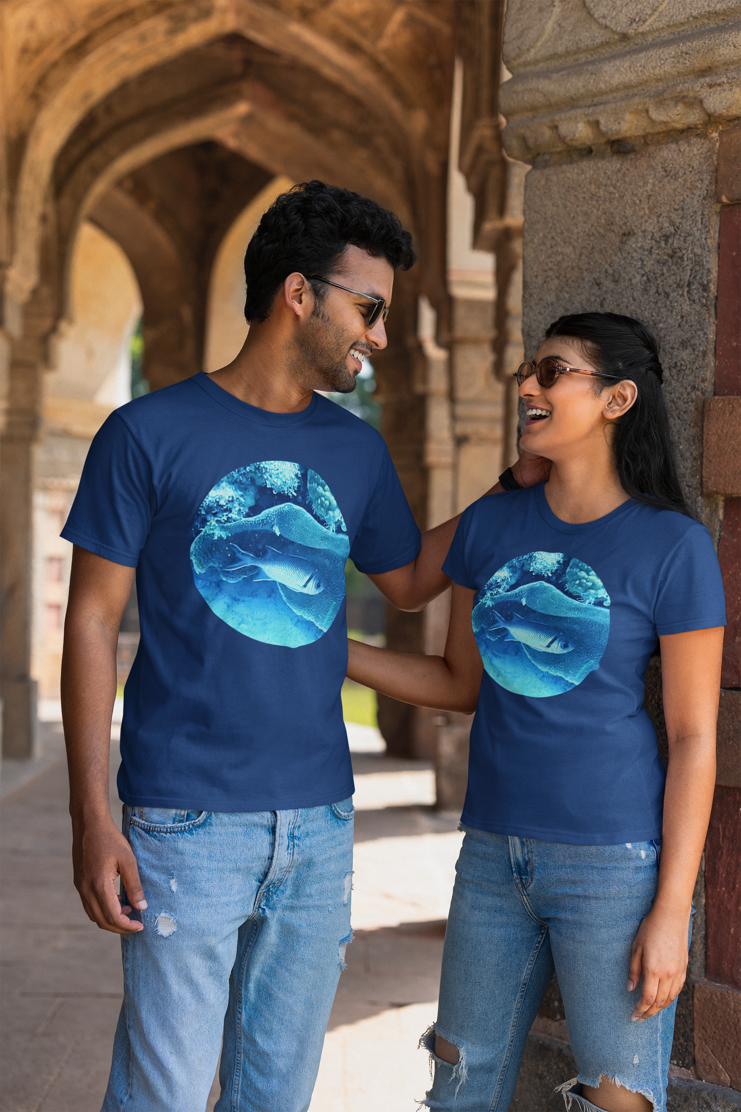 Fish in the Shadow - Unisex Jersey Short Sleeve Tee - Bella+Canvas + Mug 'n Tee