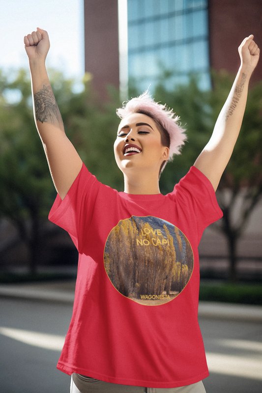 FAITH - LOVE, NO CAP! - Women's 100% Cotton Short Sleeve Tee