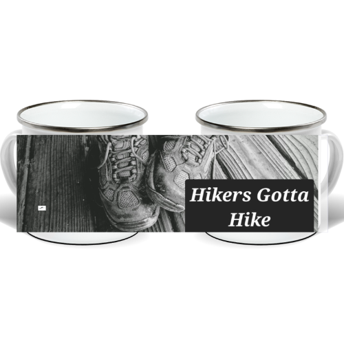 ENAMEL ** Campfire Mug - Wagonesta - Hikers Gotta Hike