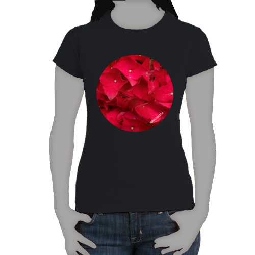 Red Hydrangea- Women's Softstyle Tee - Gildan - Mug 'n Tee