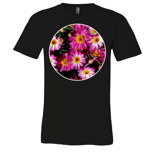 Pink Posies - Unisex Jersey Short Sleeve Tee - Bella+Canvas + Mug 'n Tee