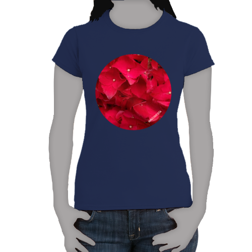 Red Hydrangea- Women's Softstyle Tee - Gildan - Mug 'n Tee