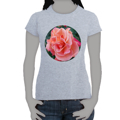 Peach Rose - Women's Softstyle Tee - Gildan- Mug 'n Tee