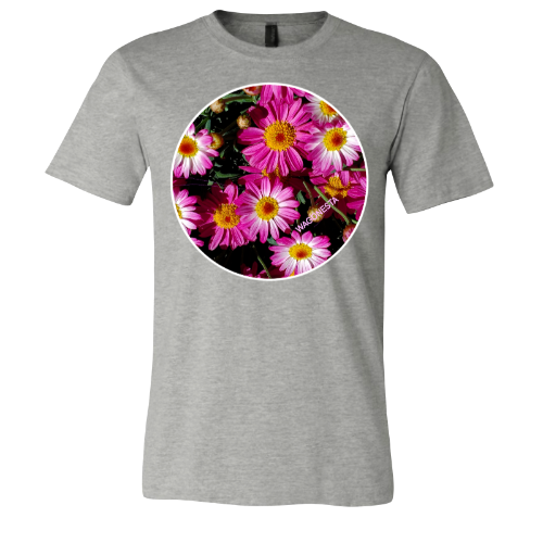 Pink Posies - Unisex Jersey Short Sleeve Tee - Bella+Canvas + Mug 'n Tee