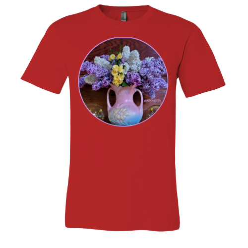 Lilacs in a Vase - Unisex Jersey Short Sleeve Tee - Bella+Canvas+ Mug 'n Tee