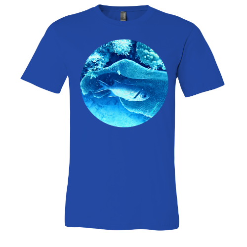 Fish in the Shadow - Unisex Jersey Short Sleeve Tee - Bella+Canvas + Mug 'n Tee