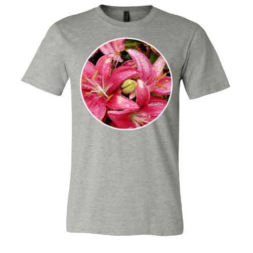 Raindrops on Lilies - Unisex Jersey Short Sleeve Tee - Bella+Canvas+Mug 'n Tee