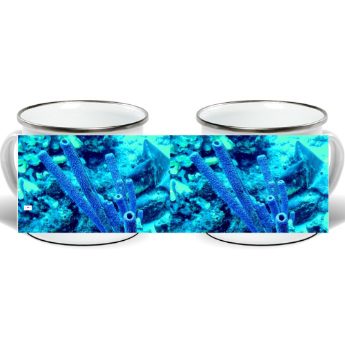 Enamel Mug - Wagonesta - Ocean Magic in Blue