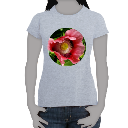 Oriental Poppy Women's Softstyle Tee - Gildan + Mug 'n Tee