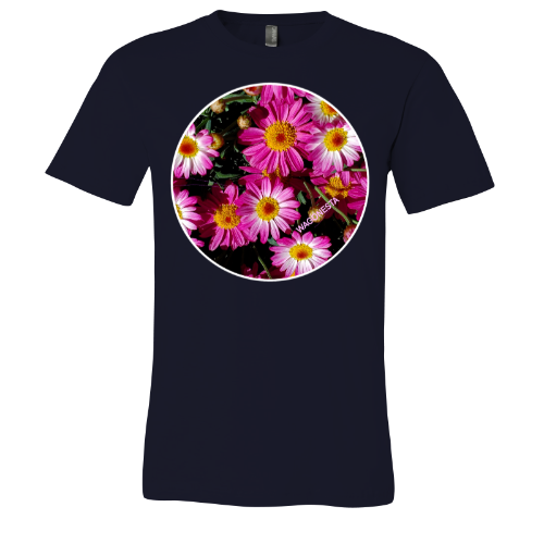 Pink Posies - Unisex Jersey Short Sleeve Tee - Bella+Canvas + Mug 'n Tee