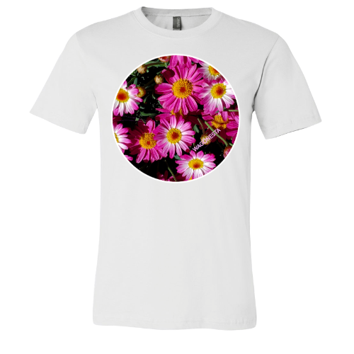 Pink Posies - Unisex Jersey Short Sleeve Tee - Bella+Canvas + Mug 'n Tee
