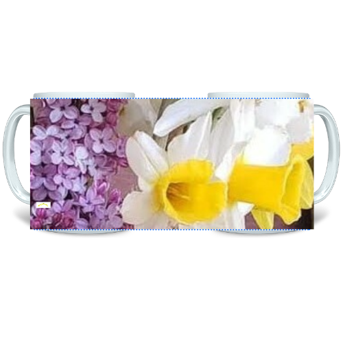 11 oz Ceramic Mug - Wagonesta - Spring Flowers