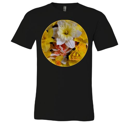 Daffodil Mixed Bouquet -Unisex Jersey Short Sleeve Tee - Bella+Canvas+Mug 'n Tee