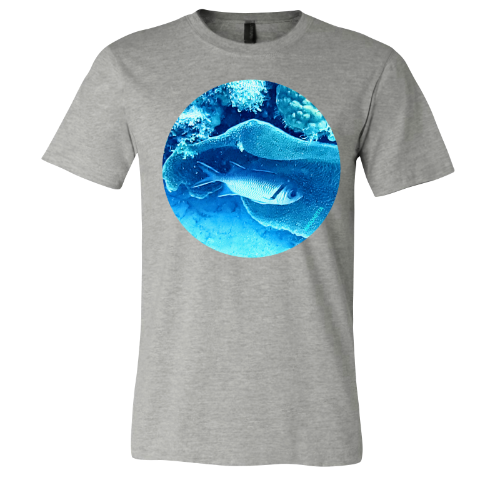 Fish in the Shadow - Unisex Jersey Short Sleeve Tee - Bella+Canvas + Mug 'n Tee