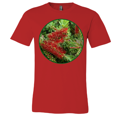 Gold Tipped Bottlebrush - Unisex Jersey Short Sleeve Tee - Bella+Canvas +Mug 'n Tee