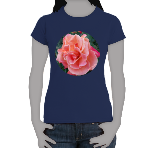 Peach Rose - Women's Softstyle Tee - Gildan- Mug 'n Tee