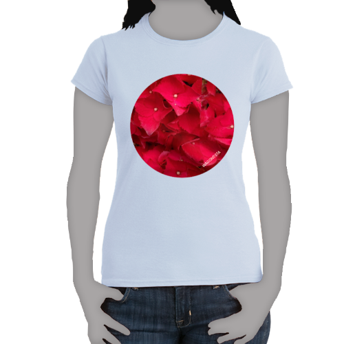 Red Hydrangea- Women's Softstyle Tee - Gildan - Mug 'n Tee