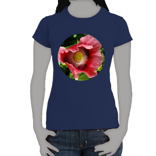 Oriental Poppy Women's Softstyle Tee - Gildan + Mug 'n Tee
