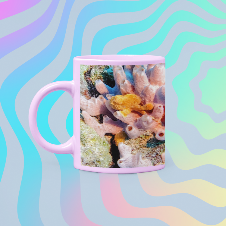 11 oz Two Tone Pink Mugs