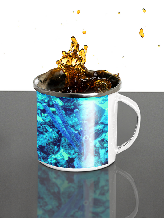 Enamel Mug - Wagonesta - Ocean Magic in Blue