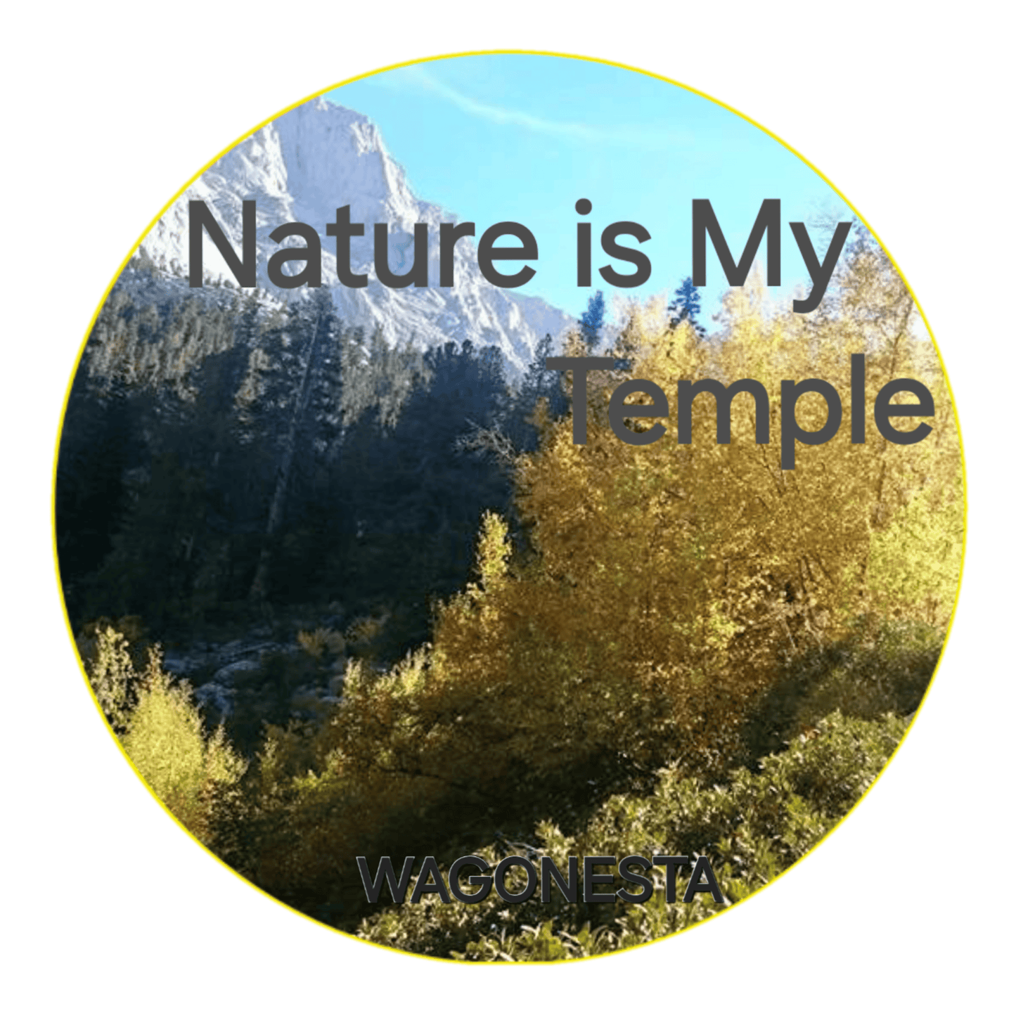 FAITH - NATURE IS MY TEMPLE - Women's 100% Cotton Short Sleeve Tee