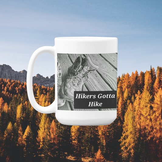 15 oz Ceramic Mug - Wagonesta - Hikers Gotta Hike!