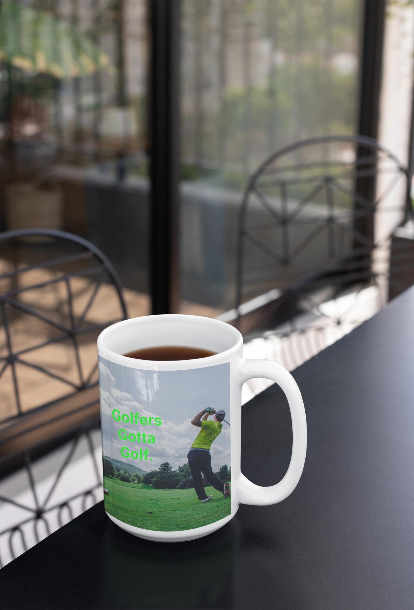 15 oz Ceramic Mug- Wagonesta- Golfers Gotta Golf