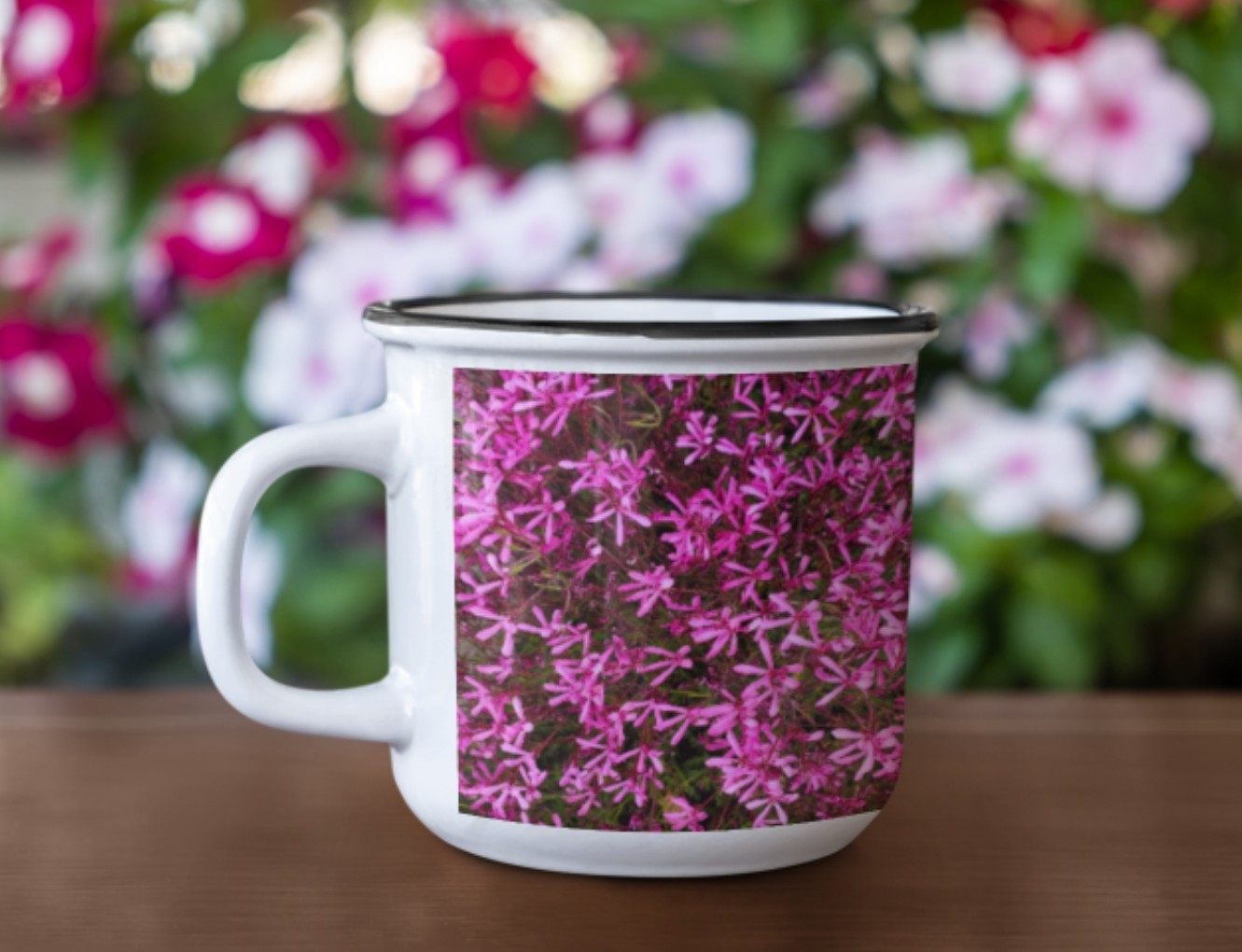 Enamel Mug -  Wagonesta- Hot Pink Confetti