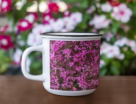 Enamel Mug -  Wagonesta- Hot Pink Confetti