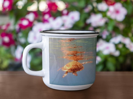 Enamel Mug - Wagonesta - Swimming Turtle