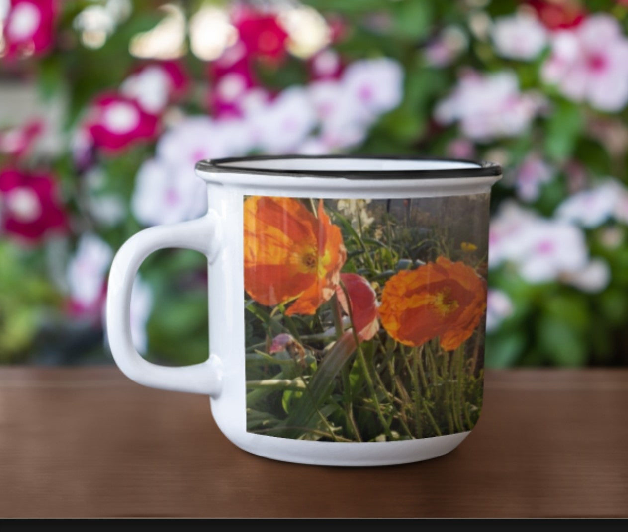 Enamel Mug - Wagonesta- Icelandic Poppies