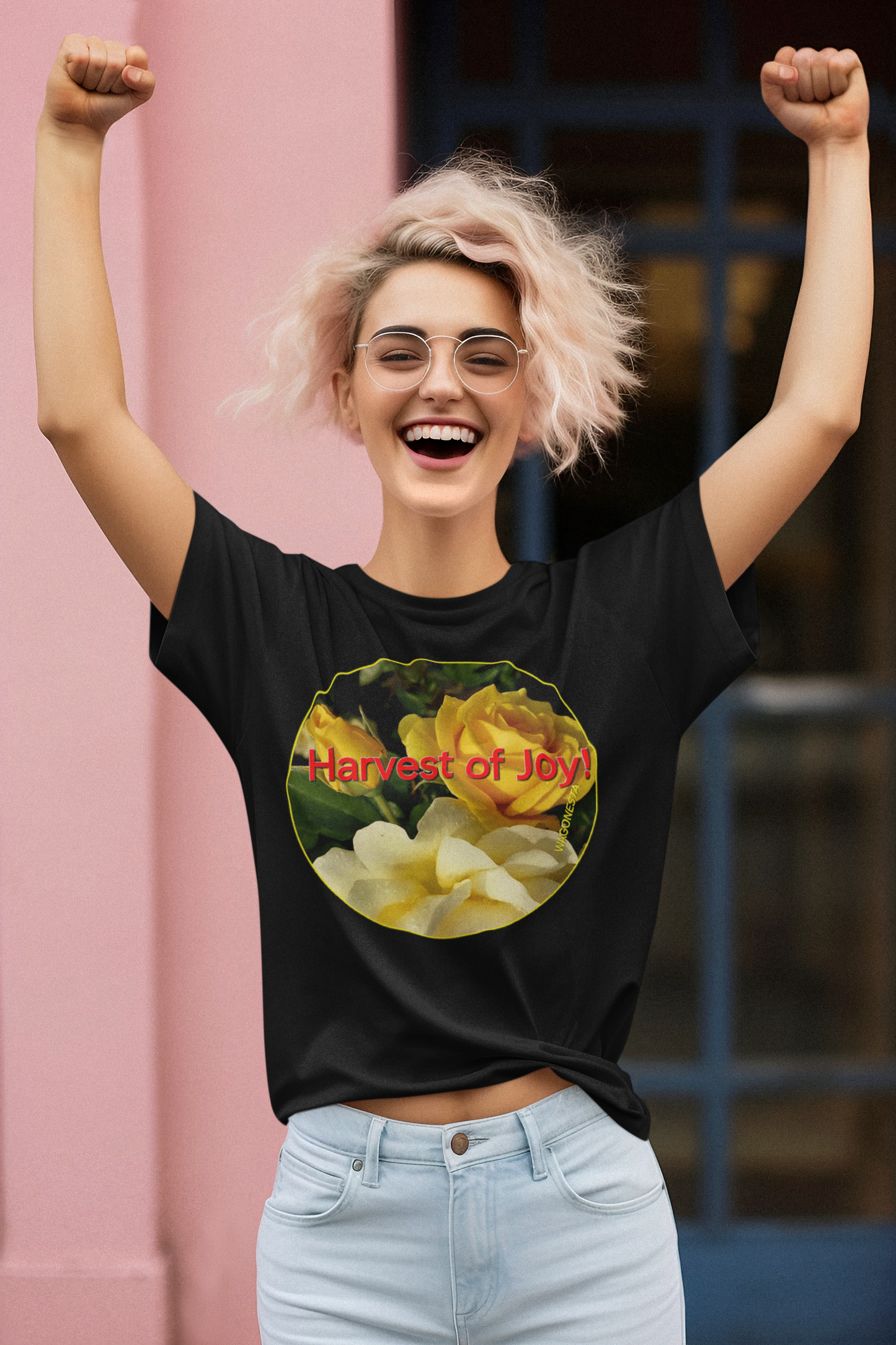 FAITH -HARVEST OF JOY!  - Women's 100% Cotton Short Sleeve Tee