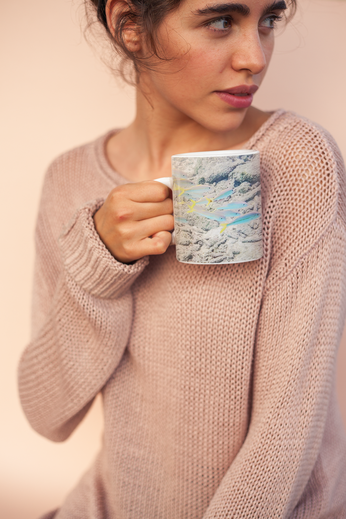 BRIGHT LITTLE FISH  - White glossy mug