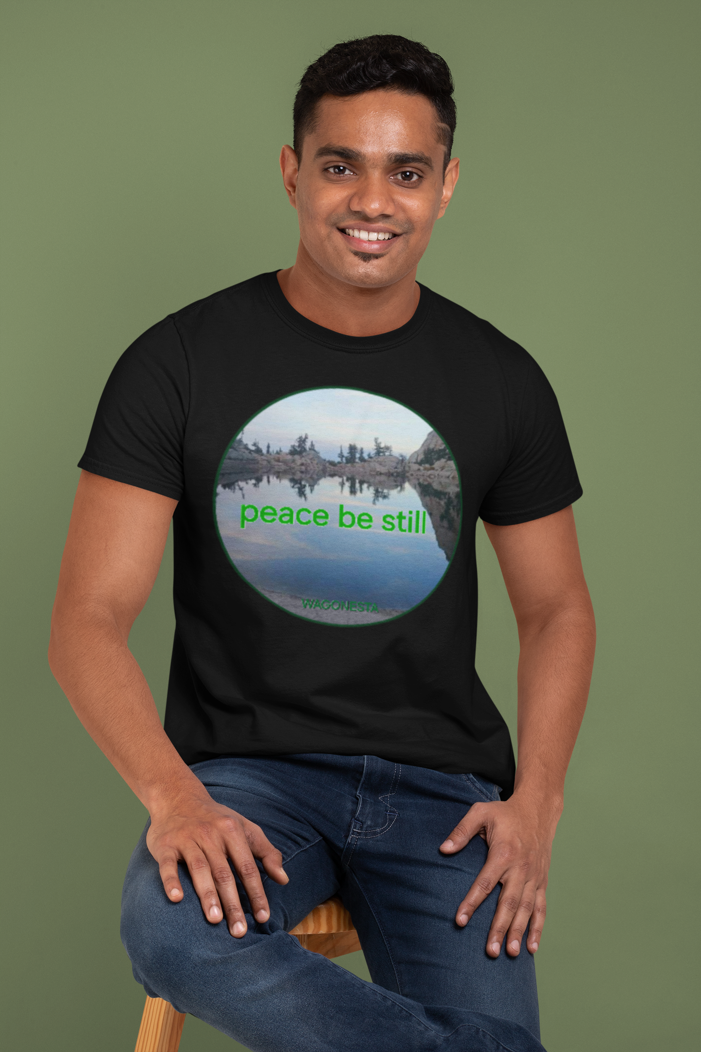 FAITH - PEACE BE STILL- Men's Short Sleeve Tee Shirt