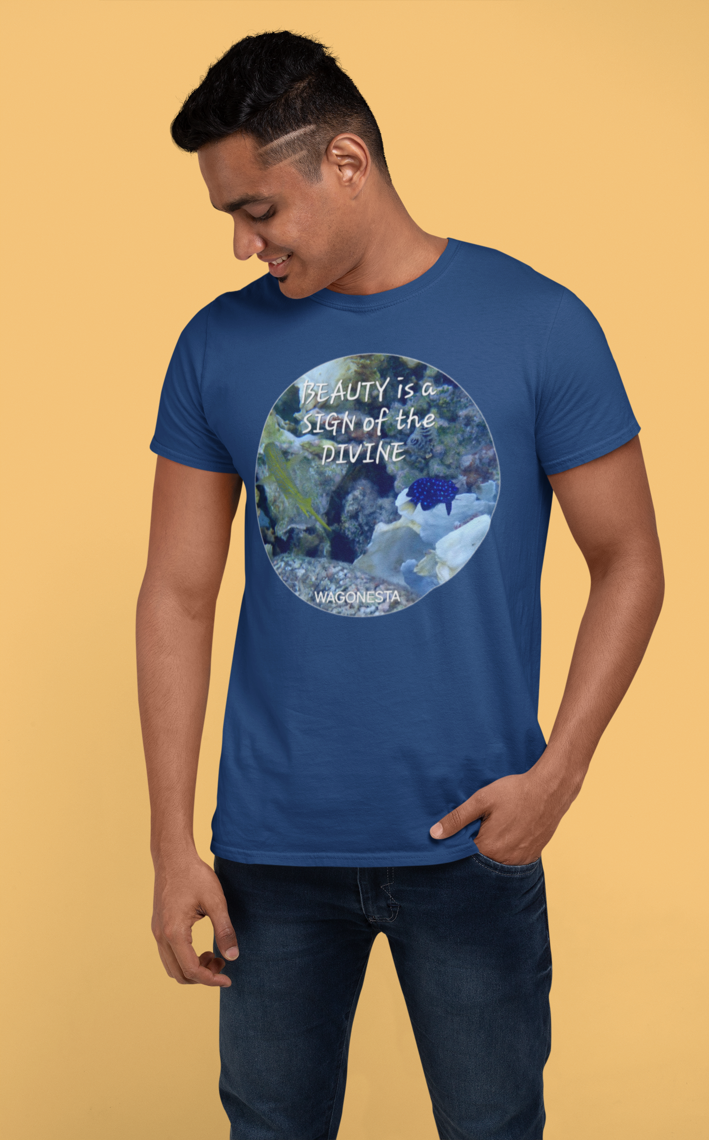 FAITH - BEAUTY IS THE SIGN OF THE DEVINE -  Unisex Fitted T-Shirt
