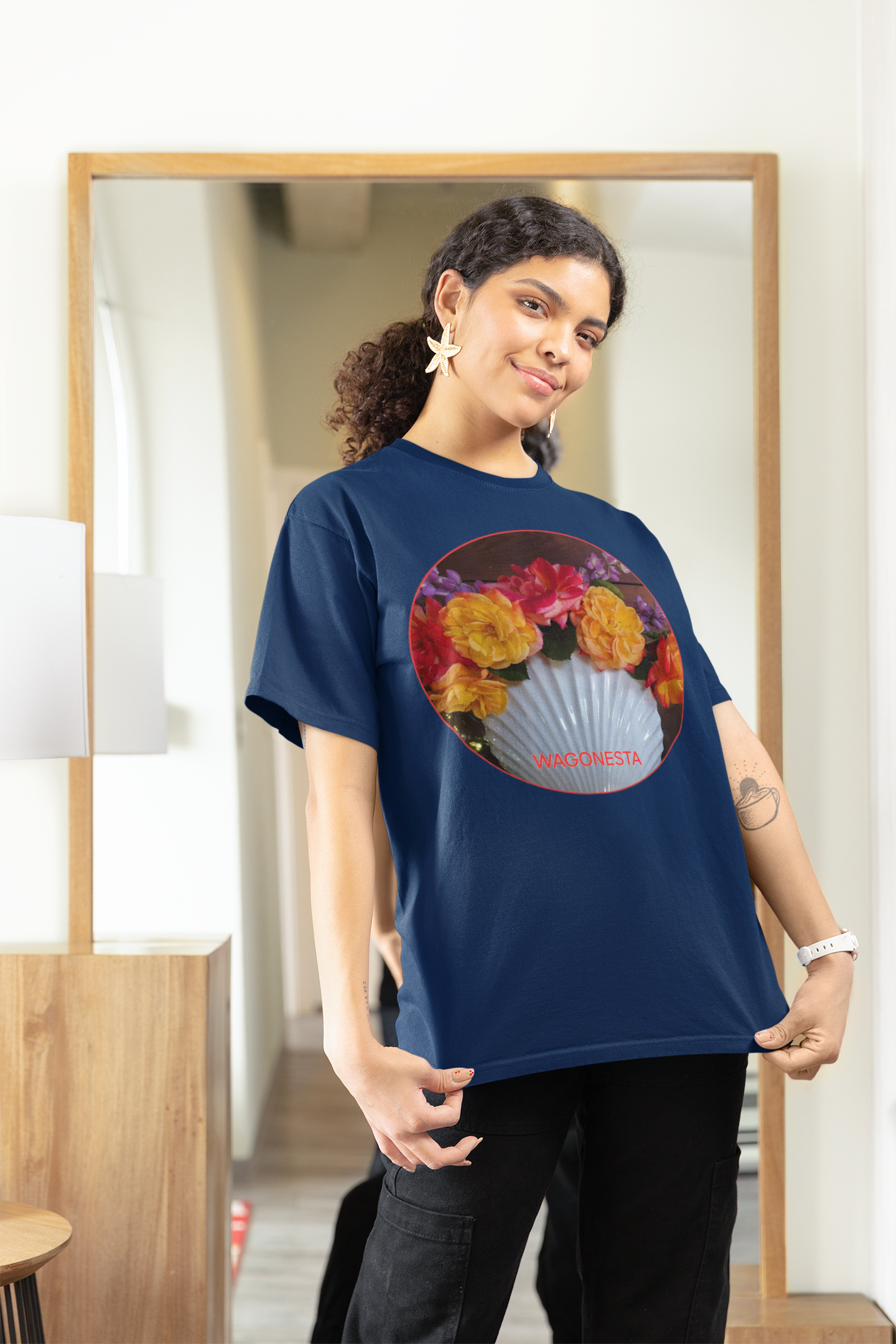 Rose Bouquet- Women's Softstyle Tee - Gildan + Mug 'n Tee