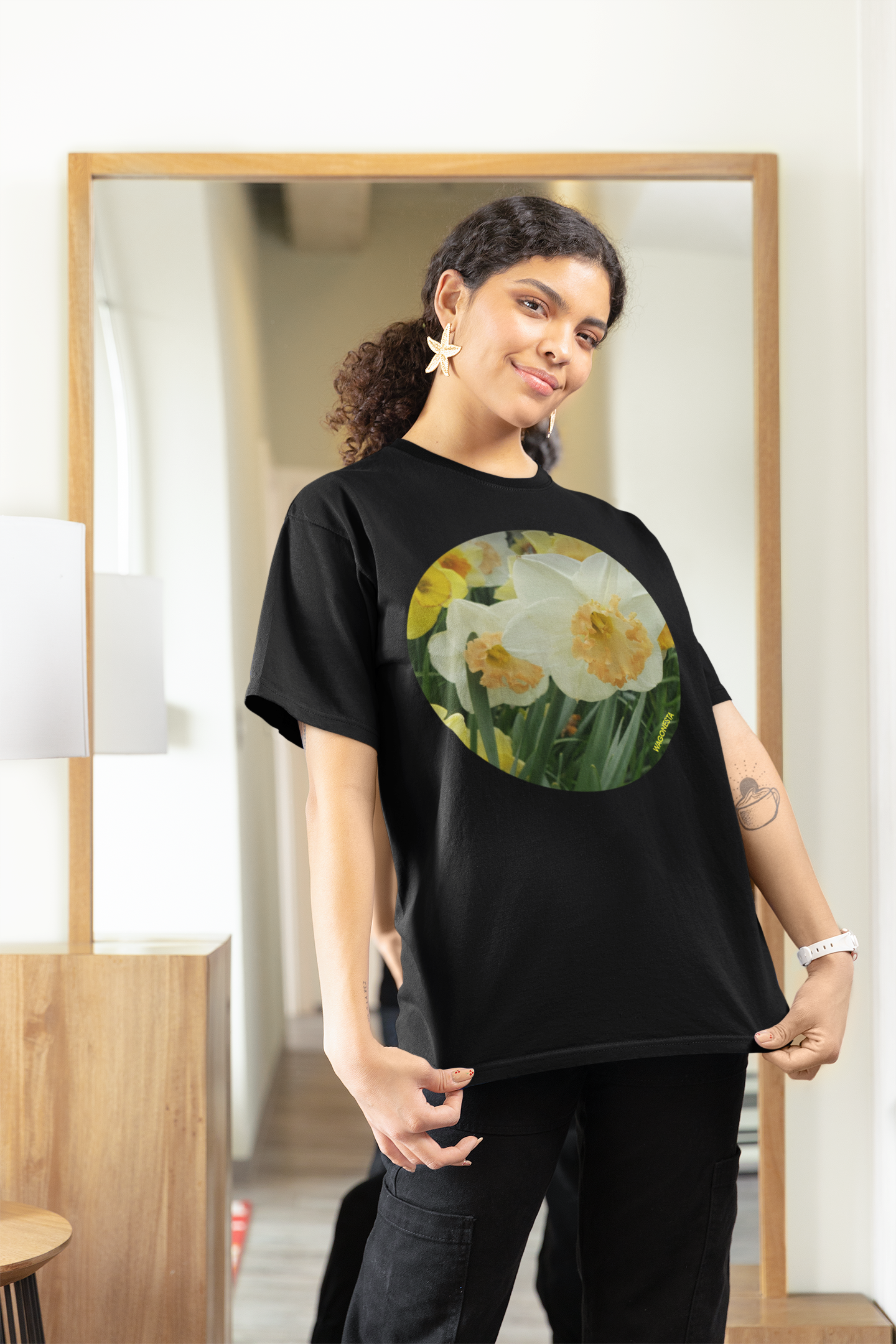 Field of Daffodils- Women's Softstyle Tee - Gildan +Mug 'n Tee