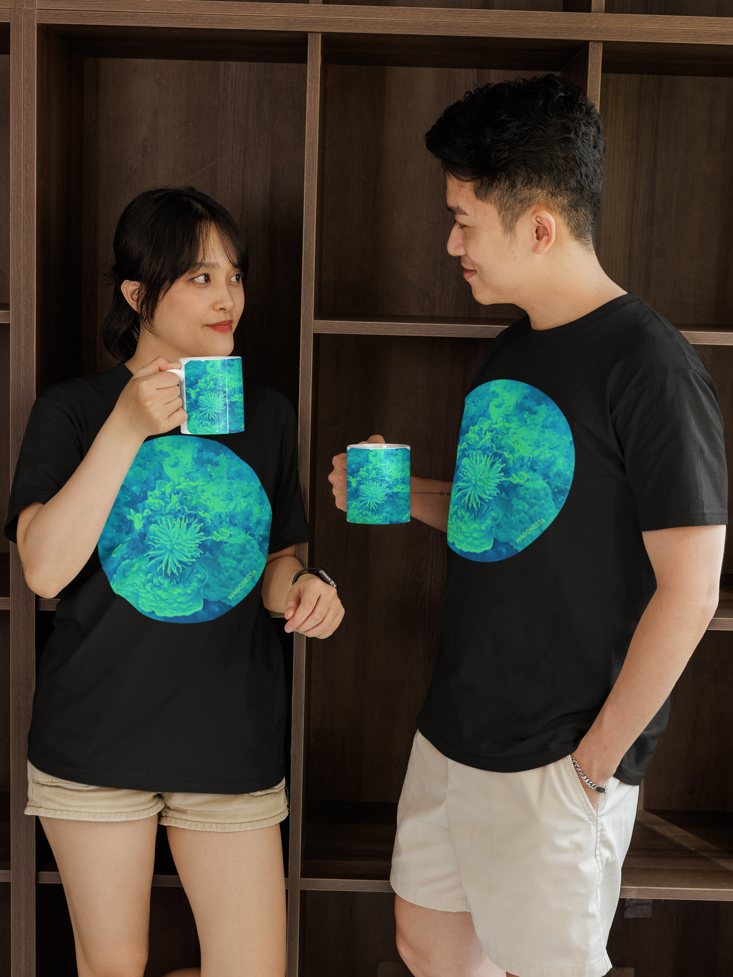 Underwater Garden - Unisex Jersey Short Sleeve Tee - Bella+Canvas + Mug 'n Tee